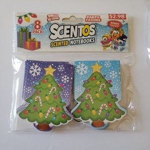 WeVeel Scentos Christmas Scented Notebooks 8pk Party Favors New